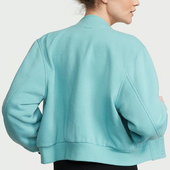Victoria's Secret Cotton Fleece Bomber Jacket. - Picture 2 of 14